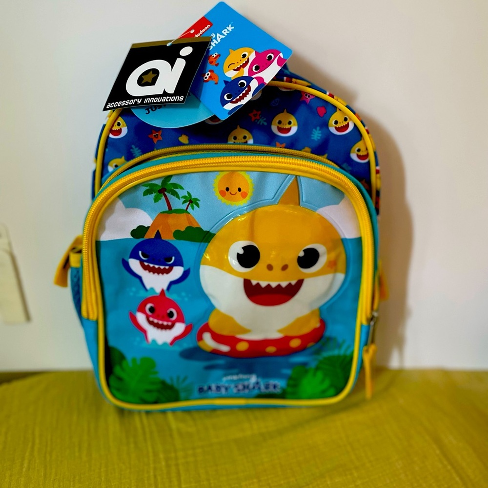 Singing Baby shark kids backpack